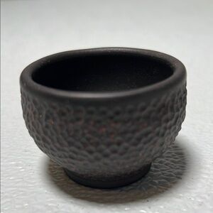 Textured Brown Rustic Asian Artist Handmade Tea Cup NEW